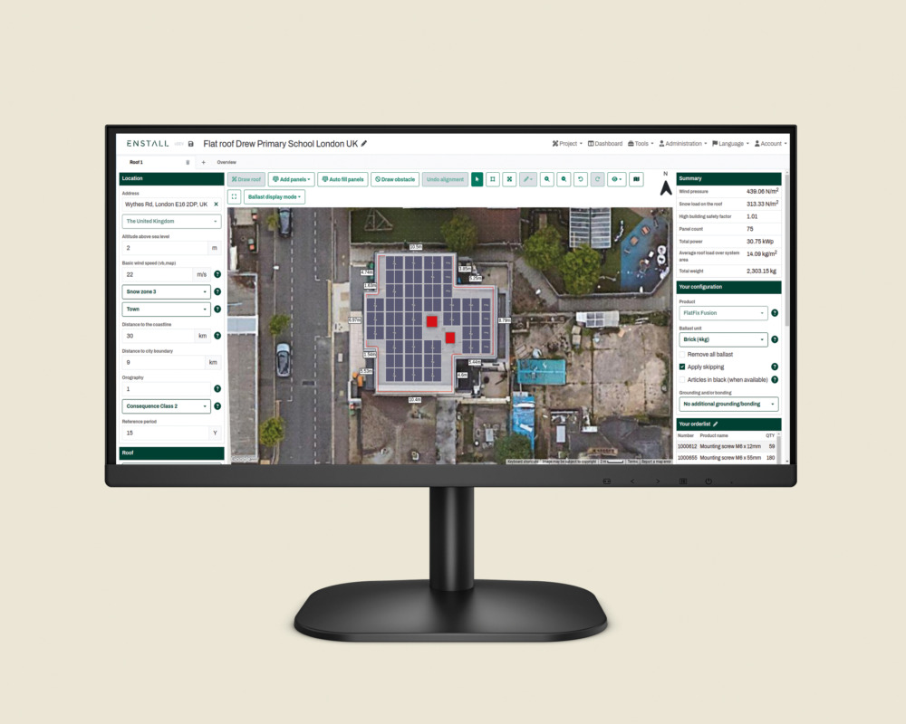 Onsite schermen met calculator 1000×800